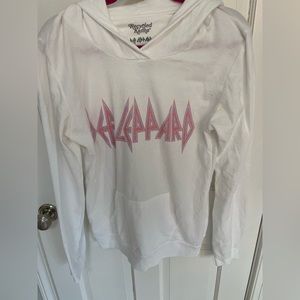 Recycled Karma Def Leopard Hoodie size small.